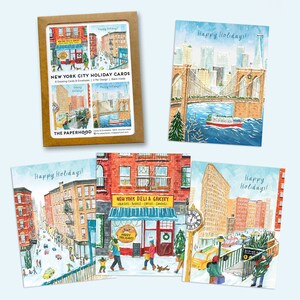 Assortiment de 8 New York Holiday Collection II - Cartes de vœux