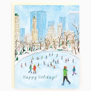 Carte de vœux pour les fêtes de Central Park à New York (design mis à jour)