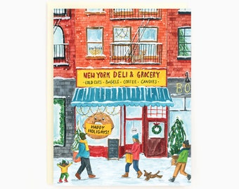 New York Deli Holiday Greeting Card