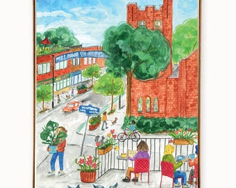 Set of 8 Toronto The Danforth Greeting Cards