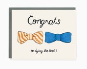 Congratulations on tying the knot - bowties - mr. and mr. - gay wedding / WED-BOWTIES