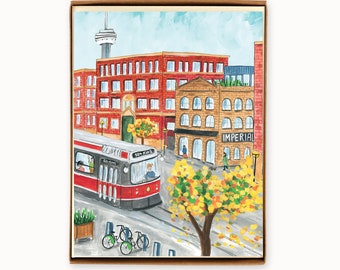 Set of 8 Toronto King Street West Fall Cards