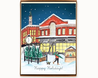 Set of 8 Ottawa Byward Market Holiday Cards