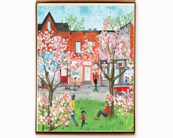 Set of 8 Toronto Queen Street West Spring Cards