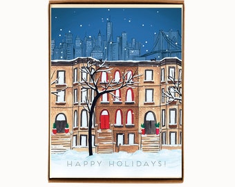 Set of 8 Brooklyn Holiday Cards