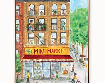 Set of 8 New York City Bodega Summer cards