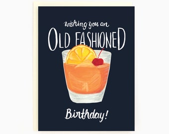 Je vous souhaite un anniversaire à l'ancienne ! - Anniversaire à l'ancienne - Carte de voeux d'anniversaire drôle pour les gars