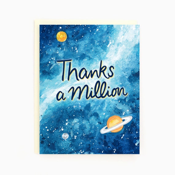 Thank You Card Thanks A Milion! Thank You Card Thanks A Milion!