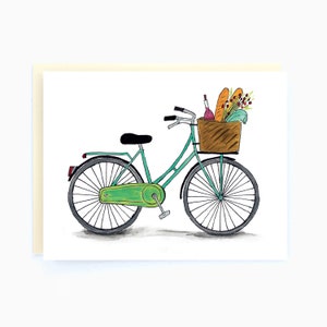 Vélo hollandais - Carte de vœux vierge