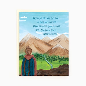 Story New Adventures - New Adventures/Safe Travels/Backpacking Greeting Card