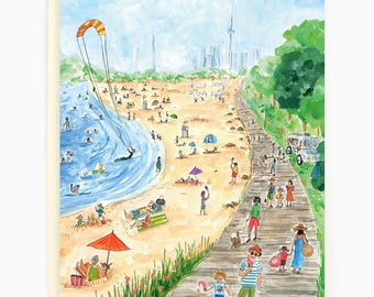 Toronto Beaches - greeting card