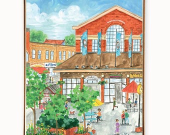 Set of 8 Ottawa Byward Market Summer Cards