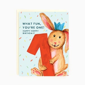 Joyeux premier anniversaire ! - Vous êtes très amusant ! - Carte 1er anniversaire