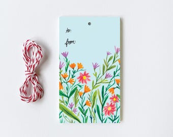 Wildflower - 10 Gift Tags