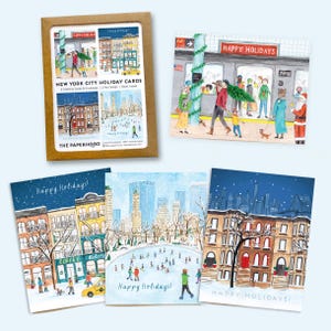 Assortiment de 8 cartes pour les fêtes de New York City
