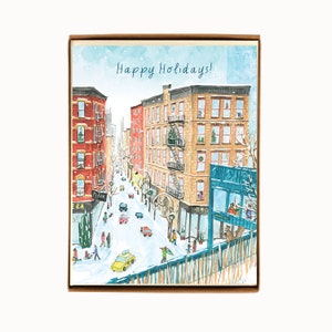 Lot de 8 cartes de vacances New York High Line