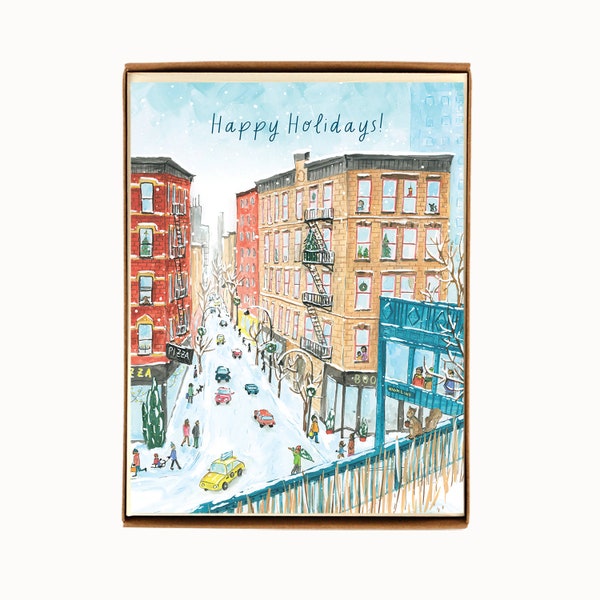 Set of 8 New York High Line Holiday Cards