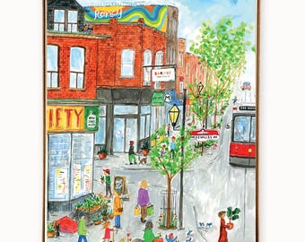 Set of 8 Toronto Roncesvalles Greeting Cards