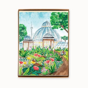 Ensemble de 8 cartes d'été Toronto Allan Gardens