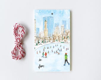 New York Central Park - 10 Holiday Gift Tags