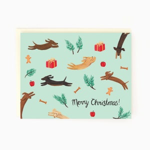Merry Christmas! - Holiday Dogs - Cute Animal Holiday Card