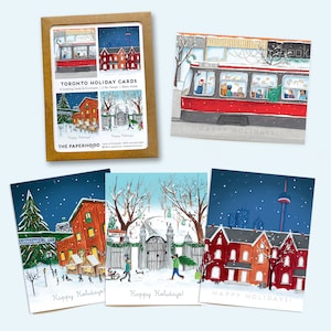 Lot de 8 cartes de vœux « Toronto » assorties - Cartes de vœux
