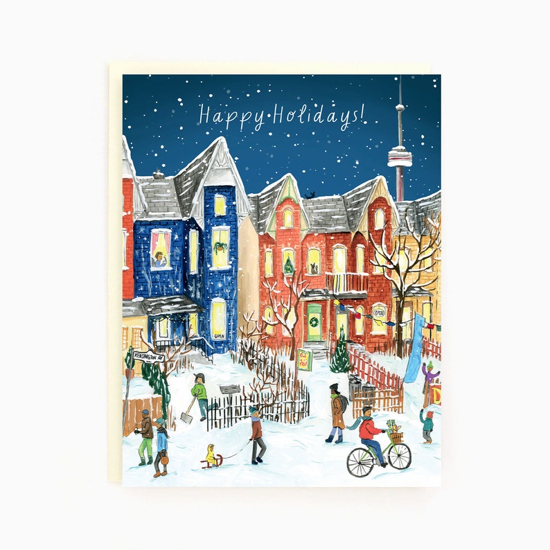 Assorted Box of 8 'Toronto Heritage Holiday' greeting cards image 4