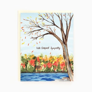 Avec la plus profonde sympathie - Sympathy Lake - Carte de sympathie