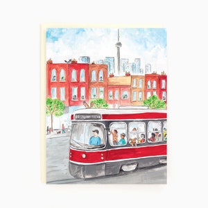 Toronto Spadina Streetcar Summer - carte de voeux