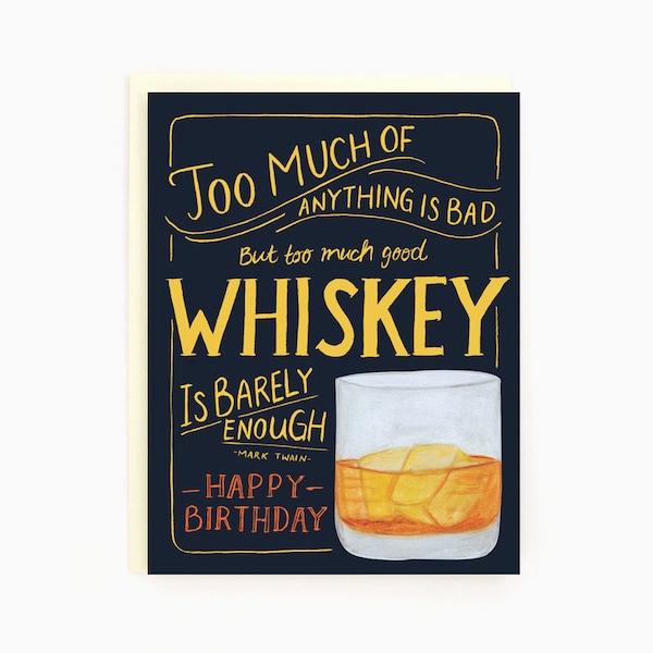 Mark Twain Birthday Card Etsy