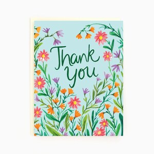 Thank You - Thank You Wildflowers - Floral Greeting card