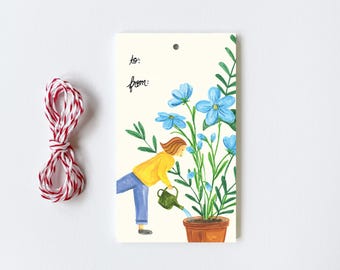 Gardener  - 10 Gift Tags