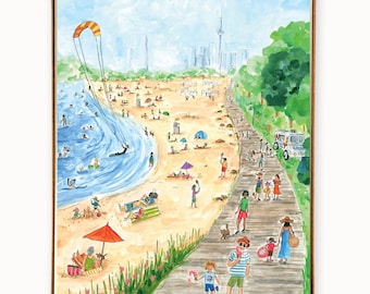 Set of 8 Toronto Beaches Greeting Cards