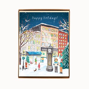 Ensemble de 8 cartes de vacances Vancouver Gastown