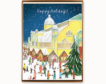 Set of 8 Holiday Ottawa Christmas Market Cards