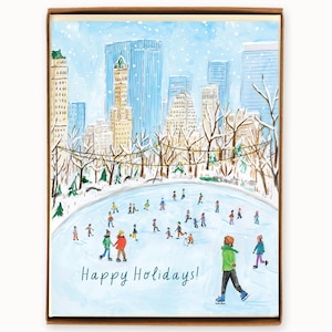 Jeu de 8 cartes pour les fêtes de New York Central Park (cartes au design mis à jour