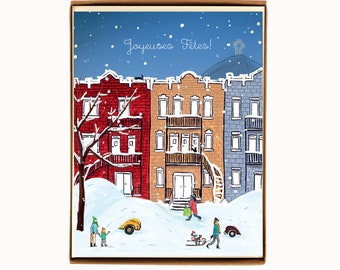 Set of 8 Montreal Holiday Cards