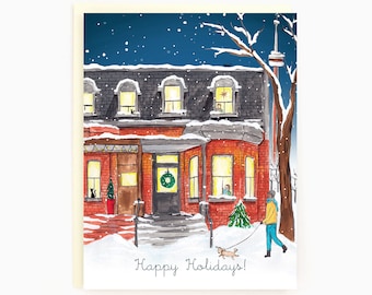 Happy Holidays! - Draper Street - Toronto Themed Holiday Card