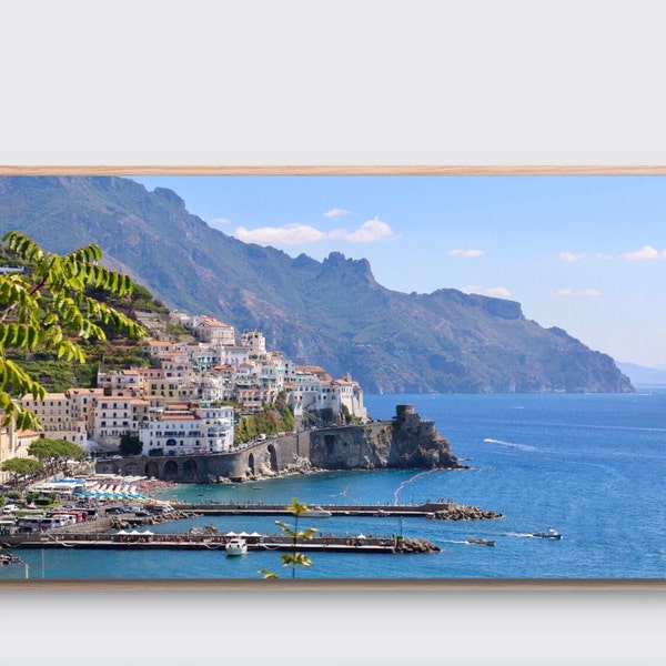 Instant Download Art for Samsung Frame TV.  Original Art for Samsung Frame TV.  Amalfi Coast Art and paintings instant download
