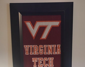 Virginia Tech University Heritage Team Banner....Framed