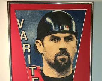 Boston Red Sox Jason Varitek Player Pennant & Cards...Custom Framed!