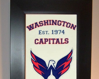 Washington Capitals Heritage Team Banner....Framed