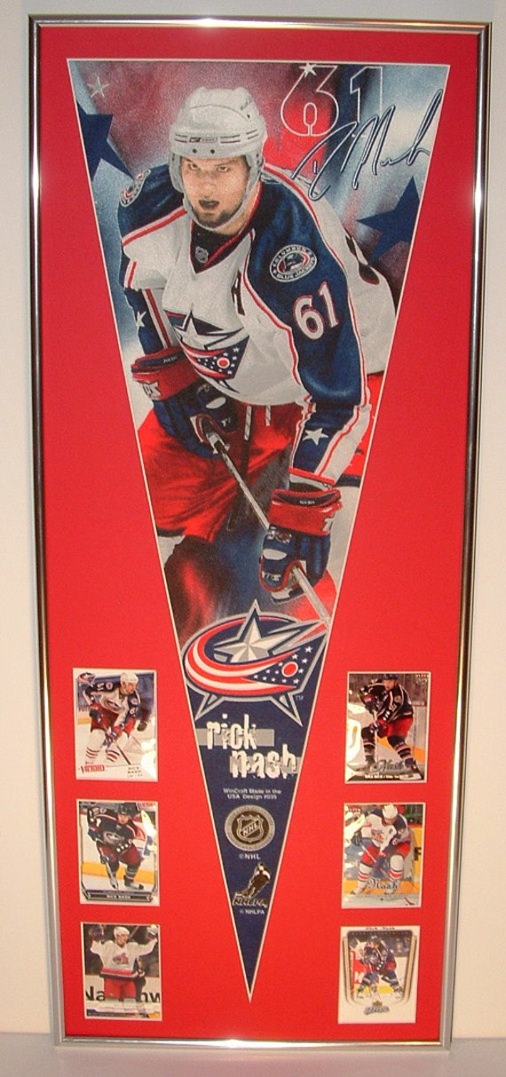 NHL Hockey Columbus Blue Jackets Rick Nash Pennant Cards
