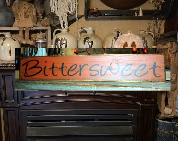 Bittersweet Fall Wood Sign 10 X 24 - Etsy