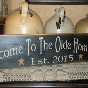 Welcome to our Homestead Custom Primitive Sign