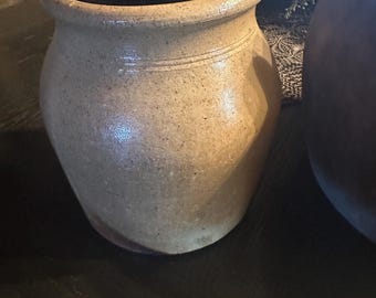Salt glaze stoneware crock jug