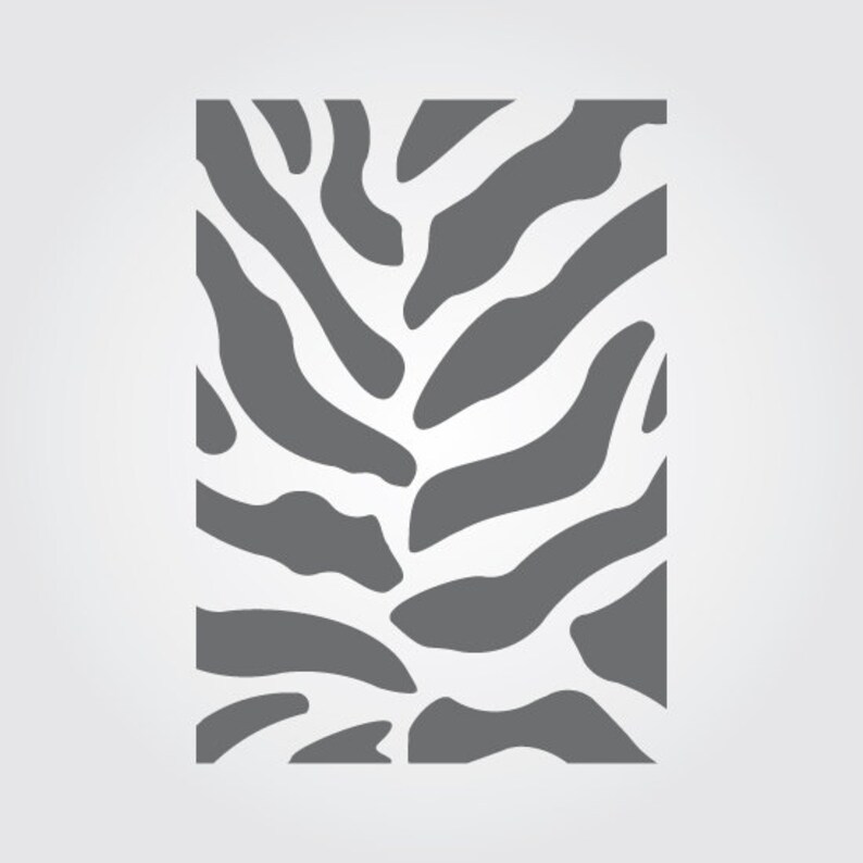 Zebra Print Craft Stencil | Home Decor, DIY Projects - Etsy