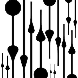 Basic Clock Hands Wall Stencil | Designer Stencils | Works with All Our Large Clockface Wall Stencils | Home Decor | Made in the USA |