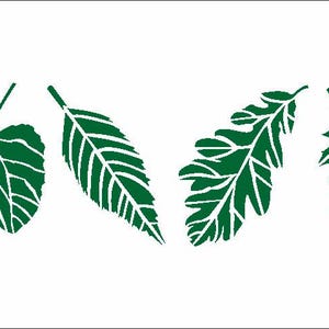 Leaves Border Stencil | Wall | Accent | Fabric | Concrete | Designer Stencils |