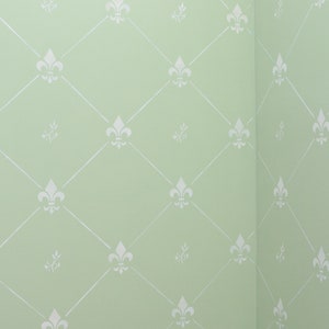 Fleur de Lis Wall Stencil | Designer Stencils | DIY | Tile Stencil | Floor Stencil | Patio Stencil | Porch Stencil | Concrete Stencil |